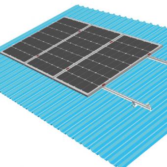 gancio a T per montaggio solare sul tetto in metallo