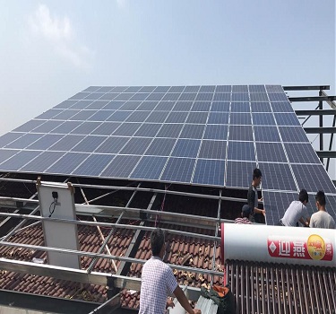 centrale elettrica fotovoltaica sul tetto di jiangsu suqian 50kw