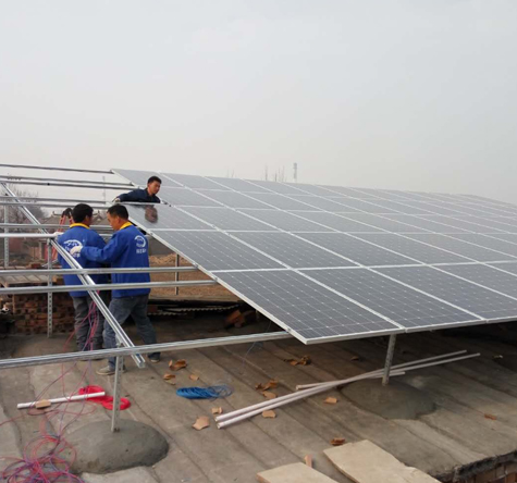 Henan Pingdingshan 40kw progetto di acquacoltura fotovoltaica
