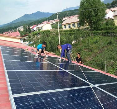 centrale elettrica fotovoltaica sul tetto di jilin baishan 15kw